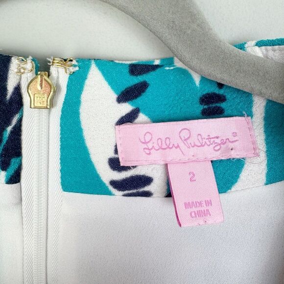 LILLY PULITZER | Devina Shift Dress in I’m Game Zebra Print Women’s Size 2 - Picture 10 of 15